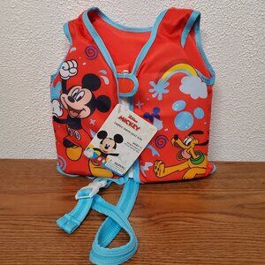 Water Sports - Disney Mickey Child's Swim Vest 40lbs Max - Age 1+ New with Tags